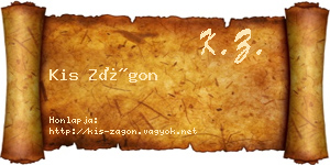 Kis Zágon névjegykártya