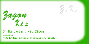 zagon kis business card